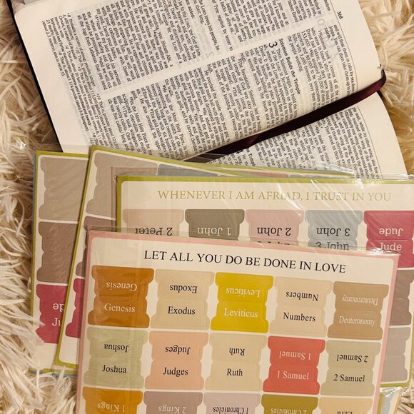 75 Tabs Bible Tabs for Women Men Bible Index Tabs Bible Sticker Tabs Bible Study - Picture 7 of 8